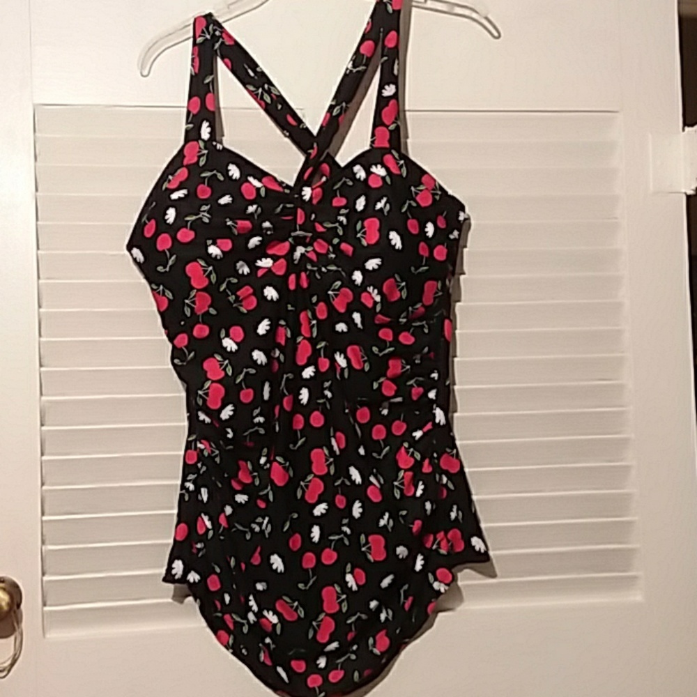 Cherry Swimsuit Top